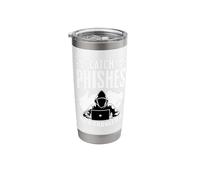 Catch Phishes - Cybersecurity Computer Hacking Phishing Stainless Steel Insulated Tumbler