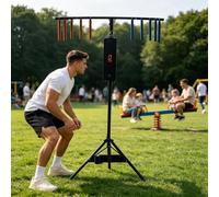 Catch Stick Game for Hand Eye Coordination, Reflex Reaction Training Arcade Machine, 10 Speed Levels, 3 Challenge Modes, Adjustable Height, Portable Party Game
