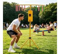 Catch Stick Game for Hand Eye Coordination, Reflex Reaction Training Arcade Machine, 10 Speed Levels, 3 Challenge Modes, Adjustable Height, Portable Party Game