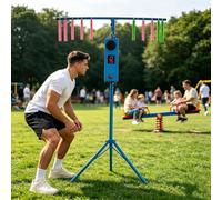 Catch Stick Game for Hand Eye Coordination, Reflex Reaction Training Arcade Machine, 10 Speed Levels, 3 Challenge Modes, Adjustable Height, Portable Party Game