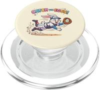 Catch The Eggs Funny Easter Bunny Diving Catch Baseball boys PopSockets PopGrip for MagSafe