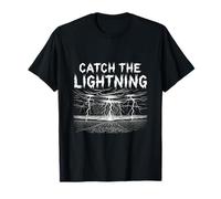 Catch The Lightning Storm Chaser Thunder Field Scene T-Shirt