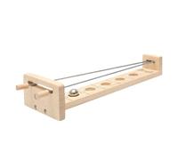 Catch The Moon Game - Natural Sustainable Timber Large, Suspended Spherical Equilibrium Module, Hand-Eye Coordination Development, High-Tension Precision Balancing Instrument | Tabletop Entert