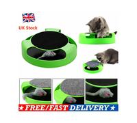 Catch The Mouse Pet Cat Motion Game With Scratch Pad Plush Moving Claw