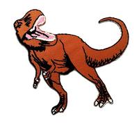 Catch the Patch Dinosaur Iron-on Patches Reptiles 8,5 x 8 cm for Kids with Fabric Cotton Textile Original Quality, Sewable Adhesive Clothes Trousers Jeans Sew Repair Hole