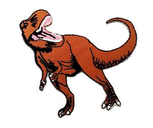 Catch the Patch Dinosaur Iron-on Patches Reptiles 8,5 x 8 cm for Kids with Fabric Cotton Textile Original Quality, Sewable Adhesive Clothes Trousers Jeans Sew Repair Hole