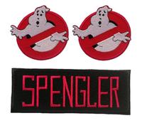 Catch the Patch Egon Spengler Iron-on Patch Set of 3 for Adults with Collection Cult Film Fancy Dress Proton Slimer Vintage, Frozen Empire Legacy Afterlife Real Statement Detail