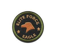 Catch the Patch Elite Force Eagle Iron-on Patches Insignia 6,2 x 6,2 cm for Adults with Commando Veteran Tactical Authentic Vintage, Remembrance Bonfire Cosplay Soldier Souvenir Idea