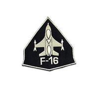 Catch the Patch F-16 Army Iron-on Patches Military 7 x 9 cm for Adults with Pilot Squadron Aviation Original Vintage, Airsoft SWAT Medic Insignia Detail Authentic UK