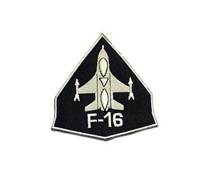 Catch the Patch F-16 Army Iron-on Patches Military 7 x 9 cm for Adults with Pilot Squadron Aviation Original Vintage, Airsoft SWAT Medic Insignia Detail Authentic UK