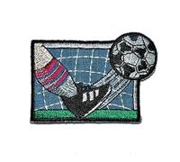 Catch the Patch Football Kids Game Iron-On Rectangular Decorative Fabric Patch Size 7.6 x 5.4 cm