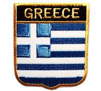 Catch the Patch Greece Iron-on Patch 6,5 x 7,5 cm for Adults Kids with Original National Country Badge, Military Tactical Army Airsoft Outdoor