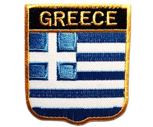 Catch the Patch Greece Iron-on Patch 6,5 x 7,5 cm for Adults Kids with Original National Country Badge, Military Tactical Army Airsoft Outdoor