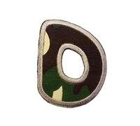 Catch the Patch Letter D Military Iron-on Letter Patch 6,3 x 5 cm for Kids Adults with Personalised Name Initials Monogram, Letters Numbers Custom Transfer Football Decoration