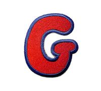 Catch the Patch Letter G Red Iron-on Letter Patch 6,2 x 5,3 cm for Kids Adults with Personalised Name Initials Monogram, Letters Numbers Custom Transfer Football Decoration
