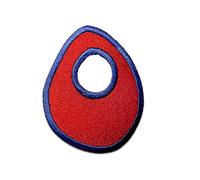 Catch the Patch Letter O Red Iron-on Letter Patch 6,3 x 5 cm for Kids Adults with Personalised Name Initials Monogram, Letters Numbers Custom Transfer Football Decoration