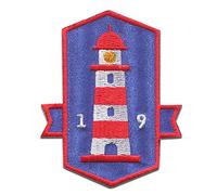 Catch the Patch Lighthouse Coast Iron-on Patch 7,1 x 6 cm for Kids Adults with Beach Sea Style Holiday Detail, Velcro Patches Clothing Jeans Denim Birthday Gift