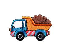 Catch the Patch Lorry Truck Iron-on Patch 4,6 x 7,4 cm for Kids with Farm Construction Action Toy Original, Patches Clothing Jeans Denim Crafts Birthday Gift