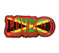 Catch the Patch Love Reggae Peace Iron-on Patches Statement 9,6 x 4 cm for Adults with Fabric Cotton Textile Original Quality