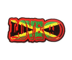 Catch the Patch Love Reggae Peace Iron-on Patches Statement 9,6 x 4 cm for Adults with Fabric Cotton Textile Original Quality