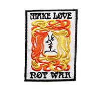 Catch the Patch Make Love War Iron-on Patches Peace 7,5 x 5,5 cm for Adults with Fabric Cotton Textile Original Quality