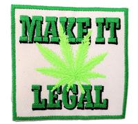 Catch the Patch Marijuana Cannabis Weed Iron-on Patches Statement 7 x 7 cm for Adults with Fabric Cotton Textile Original Quality