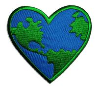 Catch the Patch Peace Earth Iron-on Patches Peace 7,2 x 7,2 cm for Adults with Fabric Cotton Textile Original Quality