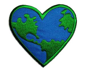 Catch the Patch Peace Earth Iron-on Patches Peace 7,2 x 7,2 cm for Adults with Fabric Cotton Textile Original Quality