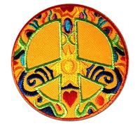 Catch the Patch Peace Iron-on Patches Peace 7,5 x 7,5 cm for Adults with Fabric Cotton Textile Original Quality