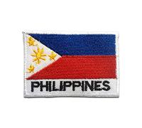 Catch the Patch Philippines Iron-on Patch 5 x 7,2 cm for Adults Kids with Original National Country Badge, Military Tactical Army Airsoft Outdoor