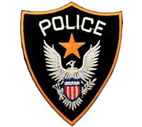 Catch the Patch Police Iron-on Patches Police 7 x 8,8 cm for Adults with British Bobby Constable Badge Vintage Authentic, Cop Officer Department Cosplay Souvenir Idea