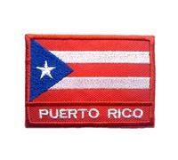 Catch the Patch Puerto Rico Iron-on Patch 5,2 x 7,3 cm for Adults Kids with Original National Country Badge, Military Tactical Army Airsoft Outdoor