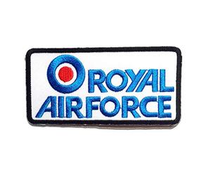 Catch the Patch Royal Air Force Army Iron-on Patches Military 9,3 x 4,7 cm for Adults with Pilot Squadron Aviation Original Vintage, Airsoft SWAT Medic Insignia Detail Authentic UK