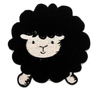 Catch the Patch Sheep Iron-on Patches Animals 7,5 x 8 cm for Kids with Fabric Cotton Textile Original Quality, Dog Cat Adhesive Clothes Trousers Jeans Sew Repair
