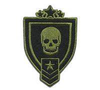 Catch the Patch Skull Military Insignia Iron-on Patches Insignia 5 x 7,1 cm for Adults with Death Head Biker Statement Vintage, Airsoft Tactical Outdoor Morale Veteran Authentic UK