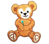 Catch the Patch Teddy Bear Iron-on Patches Animals 4 x 5 cm for Kids with Fabric Cotton Textile Original Quality, Dog Cat Adhesive Clothes Trousers Jeans Sew Repair