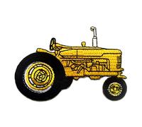Catch the Patch Tractor Iron-on Patch 6,5 x 9,7 cm for Kids with Farm Construction Action Toy Original, Patches Clothing Jeans Denim Crafts Birthday Gift