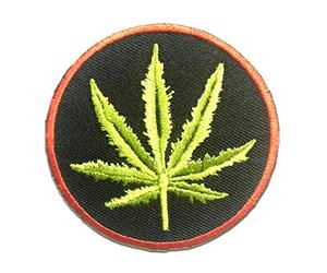 Catch the Patch Weed Marijuana Cannabis Iron-on Patches Statement 8 x 8 cm for Adults with Fabric Cotton Textile Original Quality