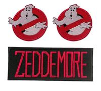 Catch the Patch Winston Zeddemore Iron-on Patch Set of 3 for Adults with Collection Cult Film Fancy Dress Proton Slimer Vintage, Frozen Empire Legacy Afterlife Real Statement Detail