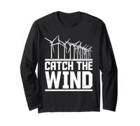 CATCH THE WIND Lustig tree WindpowerElectricity Greenenergy Long Sleeve T-Shirt