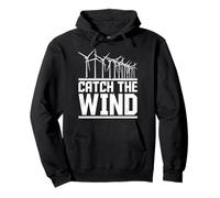 CATCH THE WIND Lustig tree WindpowerElectricity Greenenergy Pullover Hoodie