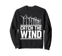 CATCH THE WIND Lustig tree WindpowerElectricity Greenenergy Sweatshirt