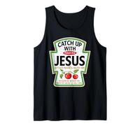 Catch Up with Jesus Psalm 37:4 Lettuce Praise Christ Foodie Tank Top