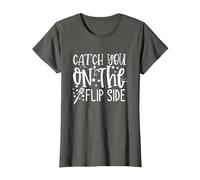 Catch You On The Flip Side Funny Chef Cooking T-Shirt, Women, Asphalt Grey, XX-Large