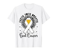 Catch Your Breath Beat Cancer - Lung Cancer Awareness T-Shirt