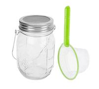 Catcher Toys Set Stainless Steel Handle Glass Catcher Can with Fine Mesh Net for Kids Outdoor Exploration Science Classroom Educational Tool