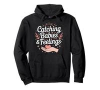 Catching Babies And Feelings Heart Care Pullover Hoodie