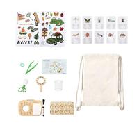 Catching Kit - 445g Kids Nature Kit, Protable Gardening Tools for Kid, ABS Plant Microscope Educational Gear | Non Slip Kids Outdoor Adventure Kits for Teen Student School Birthday Camping Outside