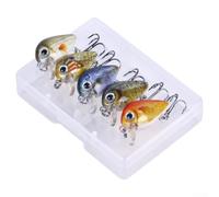 Catching Made Easy Enjoy Our Pack of 5 Vibrant, Sinking Crank Baits (A)