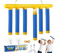 Catching Reaction Sticks Game Set: Kids Adults Adjustable 3-Speed Falling Stick Trainer, Quick Hand-Eye Coordination Challenge Toy for Family Indoor Play, Christmas Birthday Gift with 6 Drop Sticks